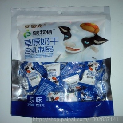 内蒙特产蒙亮草原奶干奶酪252g 蒙牧情酸奶味自力包（原味、酸奶、红枣、芝麻）