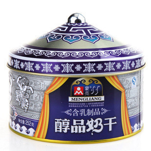 蒙亮252g蒙古包铁罐自力包奶干